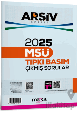 2025 MSÜ Çıkmış Sorular Tıpkı Basım Çözümlü Arşiv Serisi