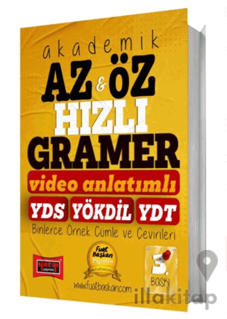 2025 YDS YÖKDİL YDT Akademik Az & Öz Hızlı Gramer