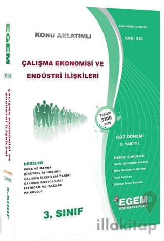 3. Sınıf 5. Yarıyıl Çalışma Ekonomisi ve Endüstri İlişkileri Konu Anla