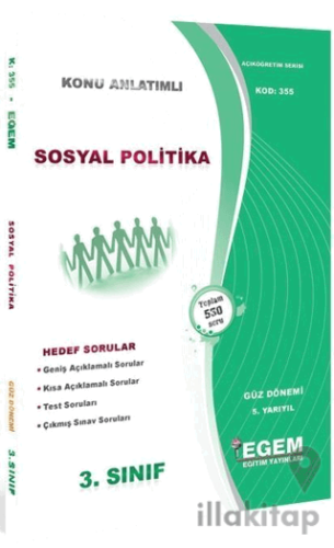 3. Sınıf 5. Yarıyıl Sosyal Politikalar Konu Anlatımlı Soru Bankası (Ko