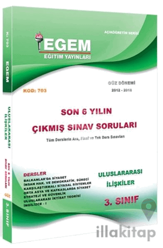 3. Sınıf 5. Yarıyıl Uluslararası İlişkiler Güz Dönemi Konu Anlatımlı S