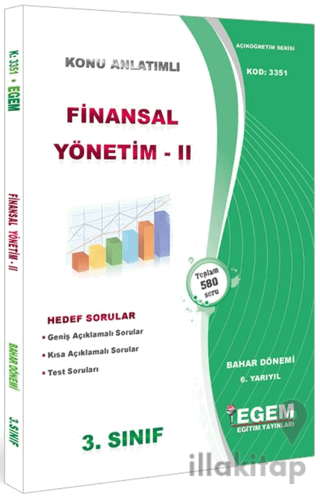 3. Sınıf 6. Yarıyıl Konu Anlatımlı Finansal Yönetim 2 - Kod 3351