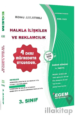 3. Sınıf 6. Yarıyıl Konu Anlatımlı Halkla İlişkiler ve Reklamcılık - K