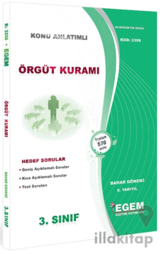 3. Sınıf 6. Yarıyıl Konu Anlatımlı Örgüt Kuramı - Kod 3356