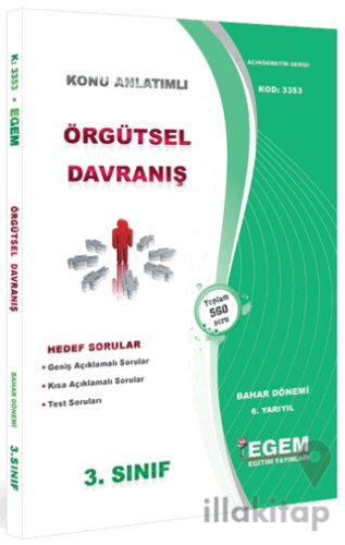 3. Sınıf 6. Yarıyıl Konu Anlatımlı Örgütsel Davranış - Kod 3353