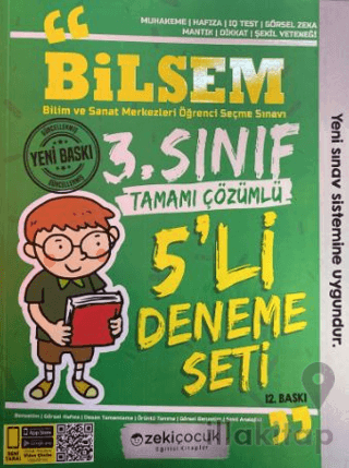 3. Sınıf Bilsem 5'li Deneme Seti