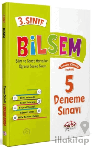 3. Sınıf Bilsem Çözümlü 5 Deneme Sınavı -