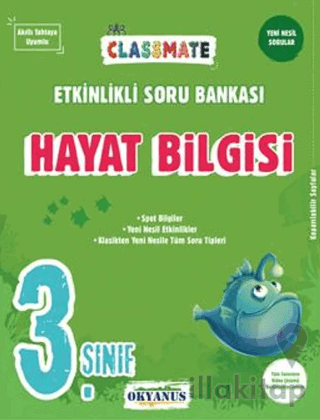 3. Sınıf Classmate Hayat Bilgisi Etkinlikli Soru Bankası