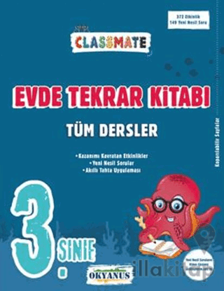 3. Sınıf Classmate Tüm Dersler Evde Tekrar Kitabı