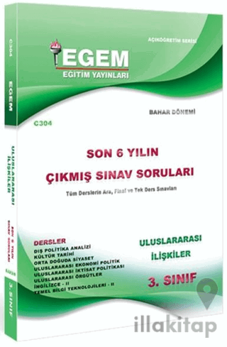 3. Sınıf Uluslararası İlişkiler Son 6 Yılın Çıkmış Sınav Soruları - Ko