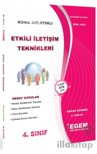 4. Sınıf 8. Yarıyıl Konu Anlatımlı Etkili İletişim Teknikleri - Kod 44