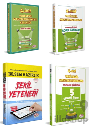 4. Sınıf Bilsem Hazırlık Kitapları 4 Kitap Set