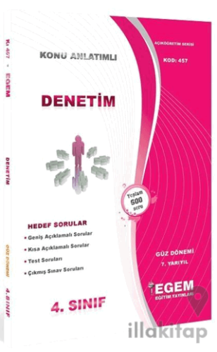 4. Sınıf Denetim Konu Anlatımlı Soru Bankası (Kod 457)