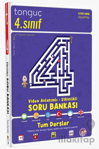 4. Sınıf Tüm Dersler Video Anlatımlı - Etkinlikli Soru Bankası