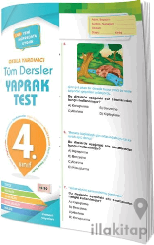 4. Sınıf Tüm Dersler Yaprak Test