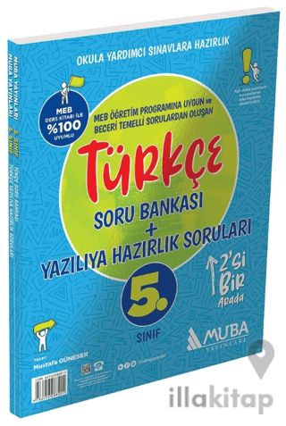 5. Sınıf Türkçe Soru Bankası + Yazılıya Hazırlık Soruları 2'si 1 Arada