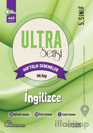 5. Sınıf Ultra İngilizce Haftalık Denemeler 44 Föy