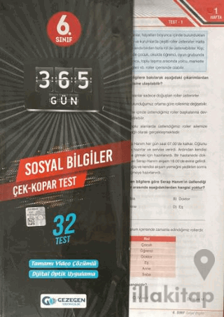 6. Sınıf 365 Gün Sosyal Bilgiler Yaprak Test