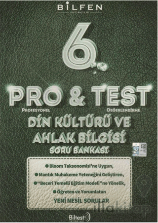 6. Sınıf Din Kültürü ve Ahlak Bilgisi ProTest Soru Bankası