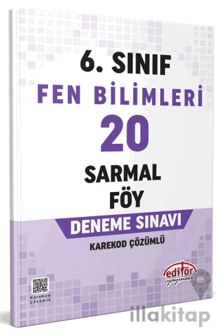 6. Sınıf Fen Bilimleri 20 Sarmal Föy Deneme Sınavı