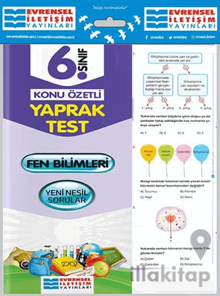 6. Sınıf Fen Bilimleri Konu Özetli Yaprak Test