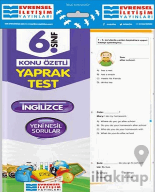 6. Sınıf İngilizce Konu Özetli Yaprak Test