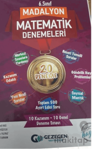 6. Sınıf Madalyon 20li Matematik Denemeleri