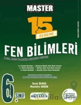 6. Sınıf Master Fen Bilimleri 15 Deneme