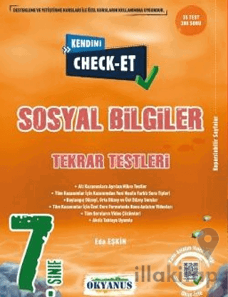 7. Sınıf Kendini Check - Et Sosyal Bilgiler Tekrar Testleri