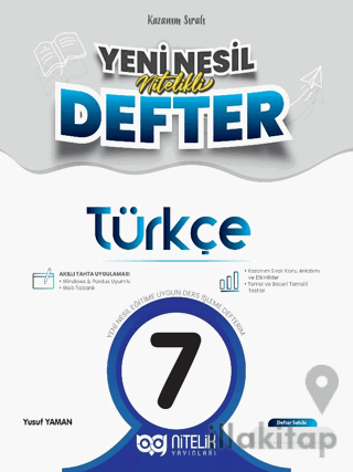 7. Sınıf Türkçe Yeni Nesil Nitelikli Defter