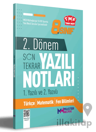 8. Sınıf 2. Dönem 1. ve 2. Yazılı Notları Son Tekrar Master Work