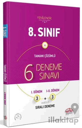 8. Sınıf 6 Deneme Sınavı Tamamı Çözümlü