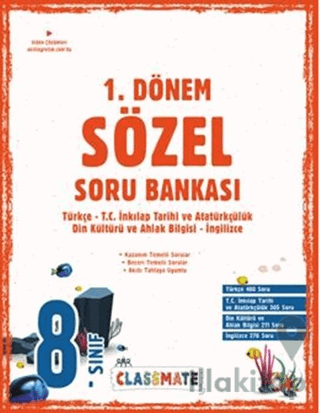 8. Sınıf Classmate 1. Dönem Sözel Soru Bankası