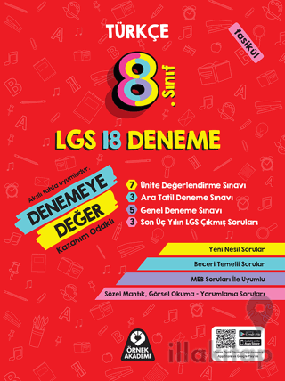 8. Sınıf Denemeye Değer Türkçe LGS 18 Deneme