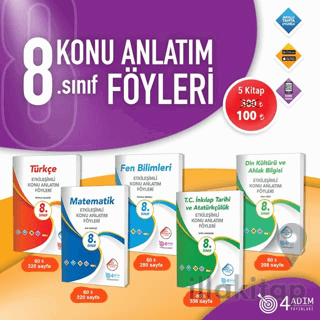 8. Sınıf Etkileşimli Konu Anlatım Föyleri Seti