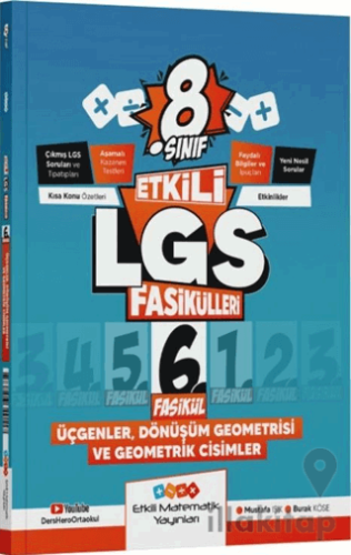 8. Sınıf Etkili LGS Fasikülleri Üçgenler Dönüşüm Geometrisi ve Geometr