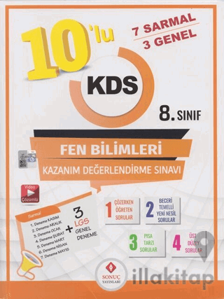 8. Sınıf Fen Bilimleri 10 lu Kazanım Değerlendirme Sınavı