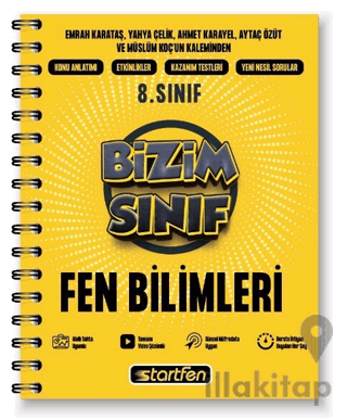 8. Sınıf Fen Bilimleri Bizim Sınıf Defter