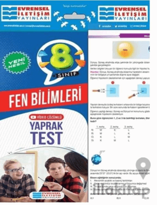 8. Sınıf Fen Bilimleri Yeni Nesil Video Çözümlü Yaprak Test