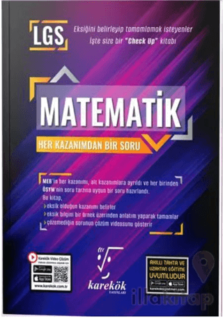 8. Sınıf Her Kazanımdan Bir Soru Matematik