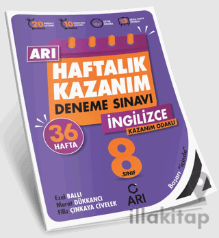 8. Sınıf İngilizce Arı Haftalık Kazanım Deneme