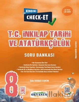 8. Sınıf Kendini Check - Et İnkılap Tarihi Ve Atatürkçülük Soru Bankas