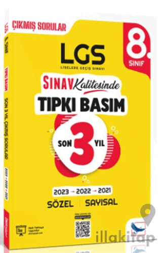 8. Sınıf LGS Son 3 Yıl Tıpkı Basım Çıkmış Sorular ve Çözümleri