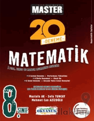 8. Sınıf Master 20 Matematik Denemesi Okyanus Yayınları