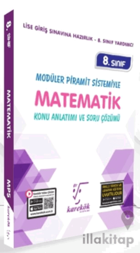 8. Sınıf Modüler Piramit Sistemiyle Matematik Konu Anlatımı ve Soru Çö