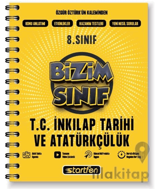 8. Sınıf T.C. İnkılap Tarihi ve Atatürkçülük Bizim Sınıf Defter