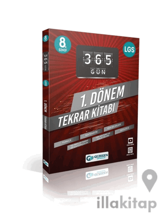 8. Sınıf Tüm Dersler 365 Gün 1. Dönem Tekrar Kitabı