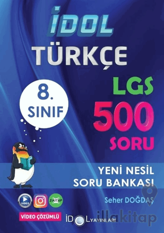 8. Sınıf Türkçe LGS 500 Yeni Nesil Soru Bankası