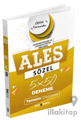 ALES Sözel 5x50 Deneme Tamamı Çözümlü