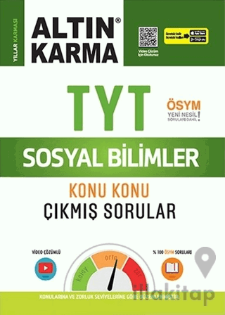 Altın Karma TYT Sosyal Bilimler Konu Konu Çıkmış Sorular